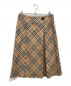 BURBERRY LONDONバーバリーロンドン）の古着「ノバチェックスカート」｜ベージュ
