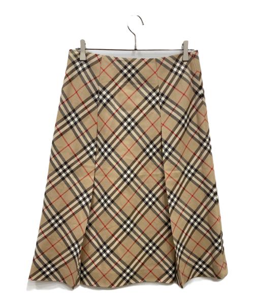 BURBERRY LONDON（バーバリーロンドン）BURBERRY LONDON (バーバリーロンドン) ノバチェックスカート ベージュ サイズ:44の古着・服飾アイテム