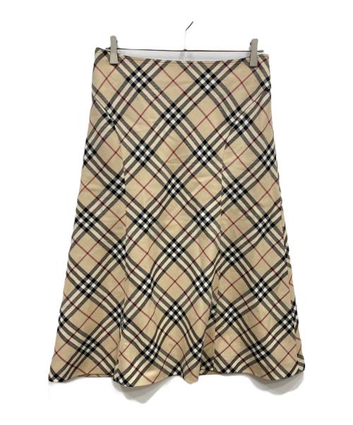 BURBERRY LONDON（バーバリーロンドン）BURBERRY LONDON (バーバリーロンドン) ノバチェックスカート ベージュ サイズ:44の古着・服飾アイテム