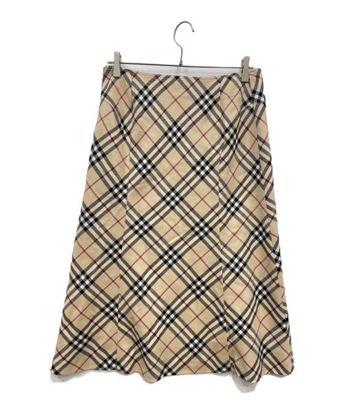 BURBERRY LONDON（バーバリーロンドン）BURBERRY LONDON (バーバリーロンドン) ノバチェックスカート ベージュ サイズ:44の古着・服飾アイテム