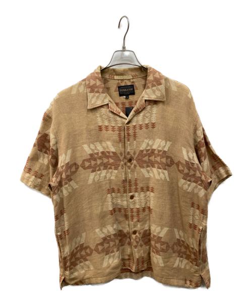 PENDLETON（ペンドルトン）PENDLETON (ペンドルトン) オープンカラーシャツ ベージュ サイズ:Mの古着・服飾アイテム