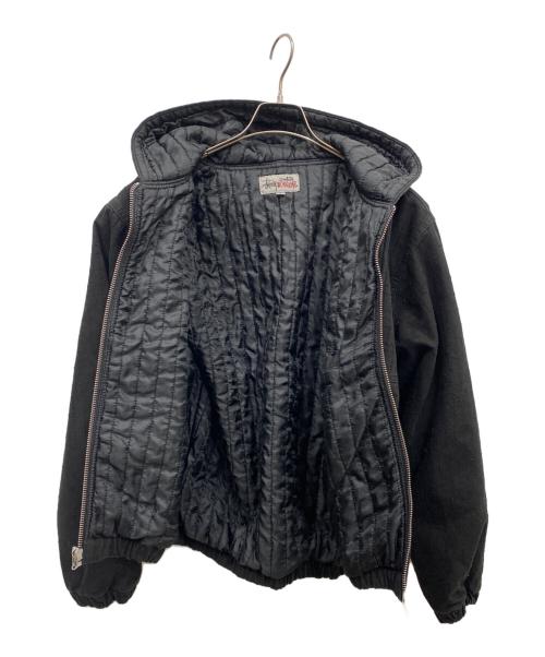 stussy（ステューシー）stussy (ステューシー) WORK JACKET CANVAS NEEDLE PUNCH ブラック サイズ:Sの古着・服飾アイテム