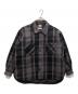 BEAMS BOY（ビームスボーイ）の古着「別注 キルト ネルシャツ ジャケット」｜グレー