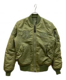 ALPHA（アルファ）の古着「MA-1ジャケット」｜カーキ