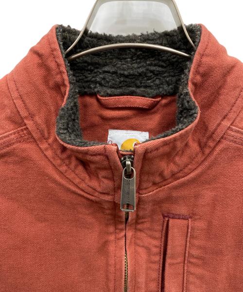 CarHartt（カーハート）CarHartt (カーハート) 90’sダック地モックネックボアライナーベスト レッド サイズ:Sの古着・服飾アイテム