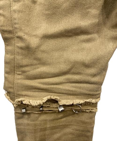 GUAPI（グアピ）GUAPI (グアピ) ワックス加工 コンバーチブルパンツ ブラウン サイズ:34の古着・服飾アイテム