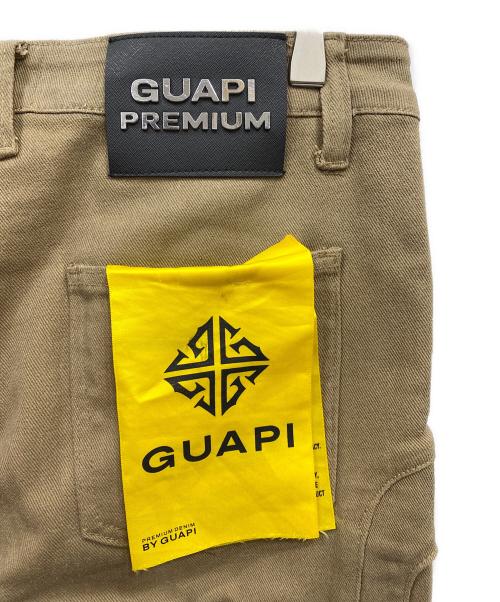 GUAPI（グアピ）GUAPI (グアピ) ワックス加工 コンバーチブルパンツ ブラウン サイズ:34の古着・服飾アイテム