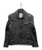 nano・universeナノ・ユニバース）の古着「レザージャケット」｜ブラック