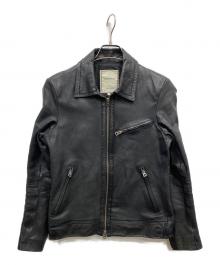 nano・universe（ナノ・ユニバース）の古着「レザージャケット」｜ブラック