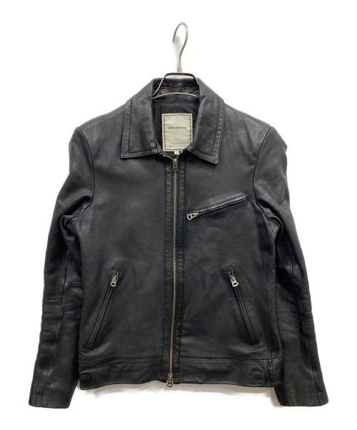 nano・universe（ナノ・ユニバース）nano・universe (ナノ・ユニバース) レザージャケット ブラック サイズ:Sの古着・服飾アイテム