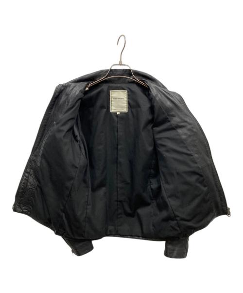 nano・universe（ナノ・ユニバース）nano・universe (ナノ・ユニバース) レザージャケット ブラック サイズ:Sの古着・服飾アイテム