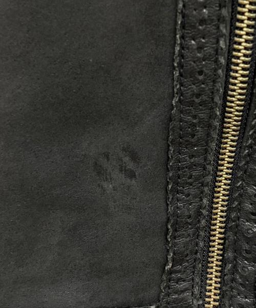 nano・universe（ナノ・ユニバース）nano・universe (ナノ・ユニバース) レザージャケット ブラック サイズ:Sの古着・服飾アイテム