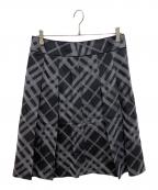 BURBERRY LONDONバーバリーロンドン）の古着「ウールスカート」｜ブラック