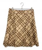 BURBERRY LONDONバーバリーロンドン）の古着「ウールスカート」｜ブラウン