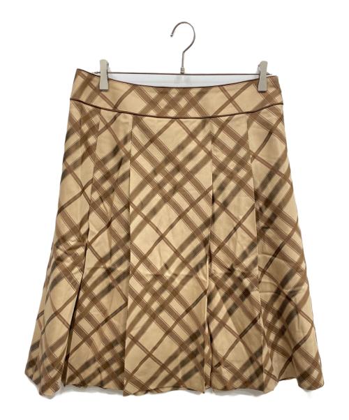 BURBERRY LONDON（バーバリーロンドン）BURBERRY LONDON (バーバリーロンドン) ウールスカート ブラウン サイズ:46の古着・服飾アイテム