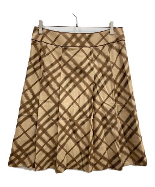 BURBERRY LONDON（バーバリーロンドン）BURBERRY LONDON (バーバリーロンドン) ウールスカート ブラウン サイズ:46の古着・服飾アイテム