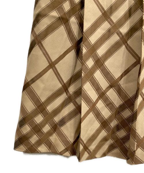 BURBERRY LONDON（バーバリーロンドン）BURBERRY LONDON (バーバリーロンドン) ウールスカート ブラウン サイズ:46の古着・服飾アイテム