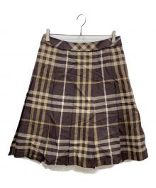 BURBERRY LONDON（バーバリーロンドン）の古着「ナイロンスカート」｜ブラウン