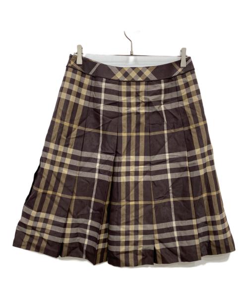 BURBERRY LONDON（バーバリーロンドン）BURBERRY LONDON (バーバリーロンドン) ナイロンスカート ブラウン サイズ:44の古着・服飾アイテム
