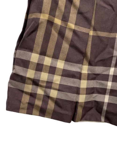 BURBERRY LONDON（バーバリーロンドン）BURBERRY LONDON (バーバリーロンドン) ナイロンスカート ブラウン サイズ:44の古着・服飾アイテム