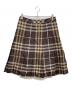 BURBERRY LONDON（バーバリーロンドン）の古着「ナイロンスカート」｜ブラウン