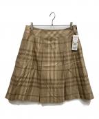 BURBERRY LONDONバーバリーロンドン）の古着「ウール混スカート」｜ブラウン