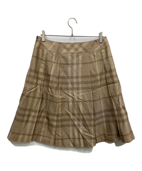 BURBERRY LONDON（バーバリーロンドン）BURBERRY LONDON (バーバリーロンドン) ウール混スカート ブラウン サイズ:46の古着・服飾アイテム