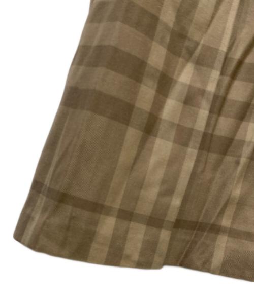 BURBERRY LONDON（バーバリーロンドン）BURBERRY LONDON (バーバリーロンドン) ウール混スカート ブラウン サイズ:46の古着・服飾アイテム