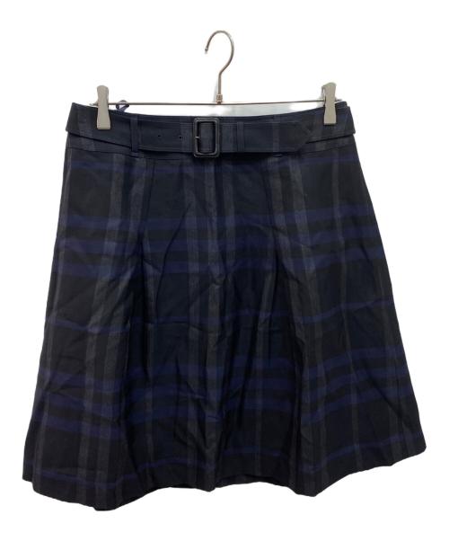 BURBERRY LONDON（バーバリーロンドン）BURBERRY LONDON (バーバリーロンドン) ウール混スカート ネイビー サイズ:44の古着・服飾アイテム
