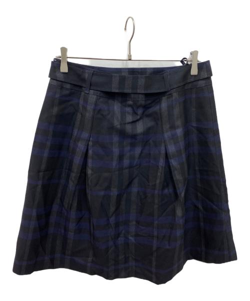 BURBERRY LONDON（バーバリーロンドン）BURBERRY LONDON (バーバリーロンドン) ウール混スカート ネイビー サイズ:44の古着・服飾アイテム