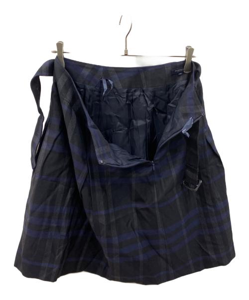 BURBERRY LONDON（バーバリーロンドン）BURBERRY LONDON (バーバリーロンドン) ウール混スカート ネイビー サイズ:44の古着・服飾アイテム
