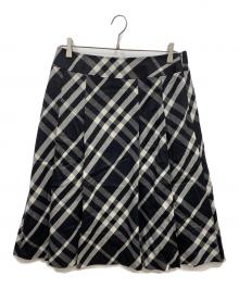 BURBERRY LONDON（バーバリーロンドン）の古着「ウール混スカート」｜ブラック