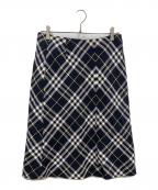 BURBERRY LONDONバーバリーロンドン）の古着「キュプラスカート」｜ネイビー