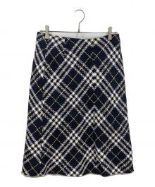 BURBERRY LONDON（バーバリーロンドン）の古着「キュプラスカート」｜ネイビー