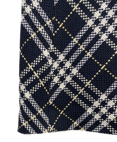 BURBERRY LONDON（バーバリーロンドン）BURBERRY LONDON (バーバリーロンドン) キュプラスカート ネイビー サイズ:13の古着・服飾アイテム