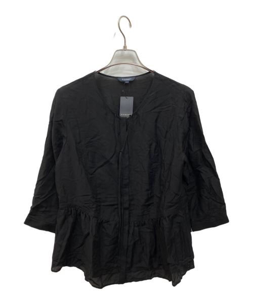 BURBERRY LONDON（バーバリーロンドン）BURBERRY LONDON (バーバリーロンドン) 長袖ブラウス ブラック サイズ:46 未使用品の古着・服飾アイテム