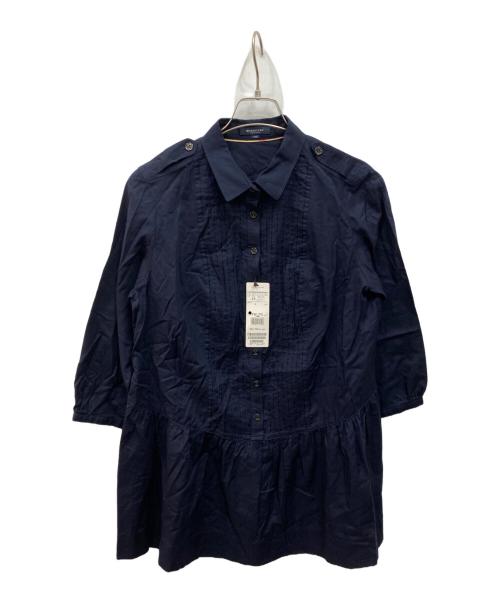 BURBERRY LONDON（バーバリーロンドン）BURBERRY LONDON (バーバリーロンドン) シャツワンピース ネイビー サイズ:44 未使用品の古着・服飾アイテム
