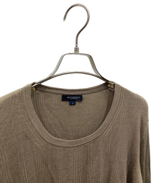 BURBERRY LONDON（バーバリーロンドン）BURBERRY LONDON (バーバリーロンドン) クルーネックニット ブラウン サイズ:5の古着・服飾アイテム