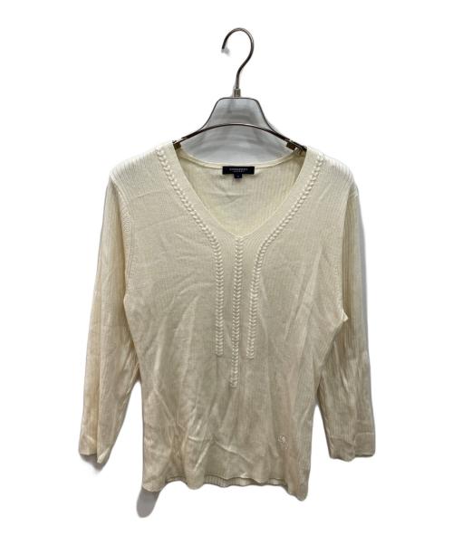 BURBERRY LONDON（バーバリーロンドン）BURBERRY LONDON (バーバリーロンドン) カシミヤ混ニット ベージュ サイズ:4の古着・服飾アイテム