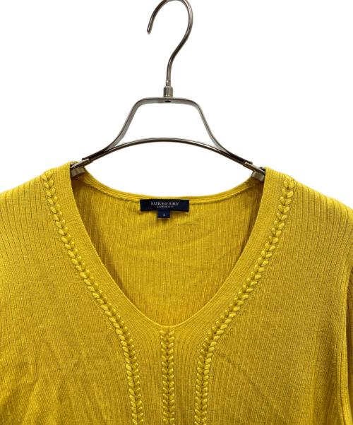 BURBERRY LONDON（バーバリーロンドン）BURBERRY LONDON (バーバリーロンドン) カシミヤ混ニット イエロー サイズ:4の古着・服飾アイテム