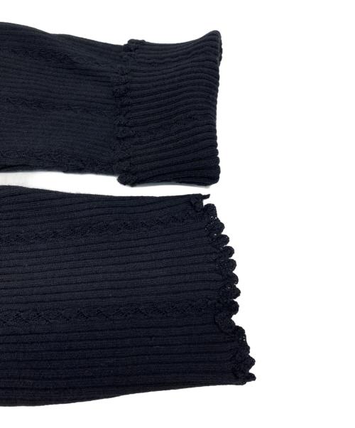 BURBERRY LONDON（バーバリーロンドン）BURBERRY LONDON (バーバリーロンドン) クルーネックカーディガン ブラック サイズ:4の古着・服飾アイテム