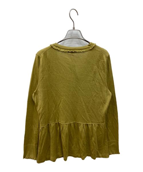 BURBERRY LONDON（バーバリーロンドン）BURBERRY LONDON (バーバリーロンドン) リネン混カーディガン イエロー サイズ:4 未使用品の古着・服飾アイテム