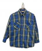big macビッグマック）の古着「80sチェックネルシャツ」｜ブルー