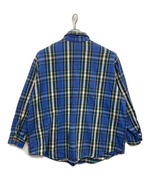 big mac（ビッグマック）BIG MAC (ビッグマック) 80sチェックネルシャツ ブルー サイズ:XLの古着・服飾アイテム