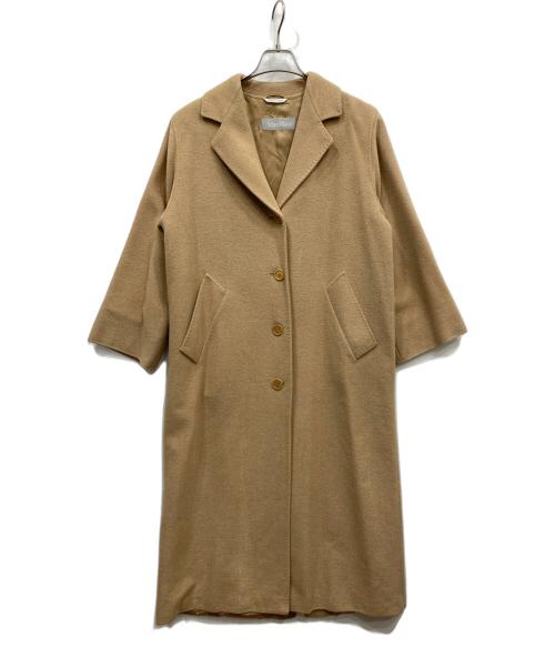 MaxMara（マックスマーラ）MaxMara (マックスマーラ) ウールロングコート ベージュ サイズ:36の古着・服飾アイテム