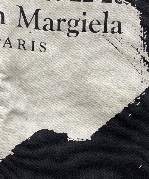 Maison Margiela（メゾンマルジェラ）Maison Margiela (メゾンマルジェラ) 20AW DIAGONAL PAINT EFFECT HOODIE ホワイト×ブラック サイズ:44の古着・服飾アイテム