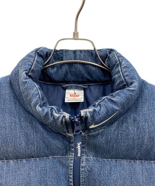 NIKE（ナイキ）NIKE (ナイキ) SUPREME (シュプリーム) 24SS Denim Puffer Vest インディゴ サイズ:Mの古着・服飾アイテム