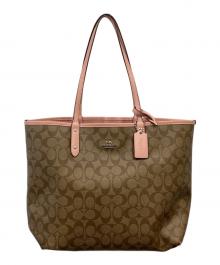 COACH（コーチ）の古着「リバーシブルトートバッグ」｜ピンク