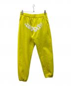 SP5DERスパイダー）の古着「スウェットパンツ」｜イエロー