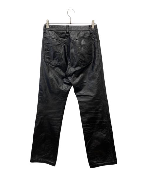 HORN WORKS（ホーンワークス）HORN WORKS (ホーンワークス) レザーパンツ ブラック サイズ:W32の古着・服飾アイテム